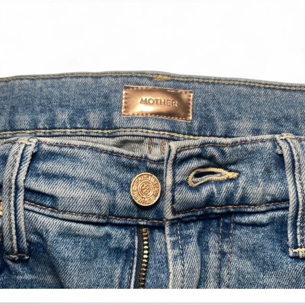 MOTHER The Stunner Ankle Step Fray Jeans in Exposed Secret Sister Size 25